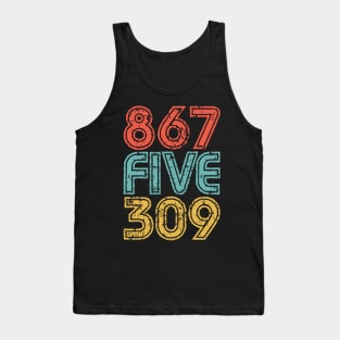 867-5309 - 80's Music Nostalgia Tank Top